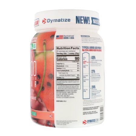 Dymatize Nutrition, ISO100 Hydrolyzed Clear, 100% Whey Protein Isolate, Cherry Watermelon, 1.1 lb (500 g) - Image 2