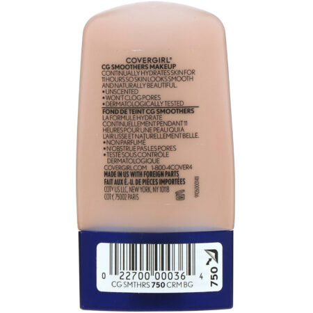 Covergirl, Smoothers, maquiagem hidratante, 750 Creamy Beige, 30 ml - Image 2