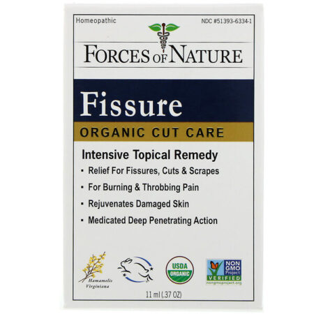 Forces of Nature, Fissuras, Organic Cut Care, 0,37 oz (11 ml)