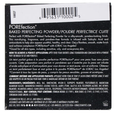 Lorac, Pó aperfeiçoador Baked POREfection, PF2 Light, 9 g - Image 3