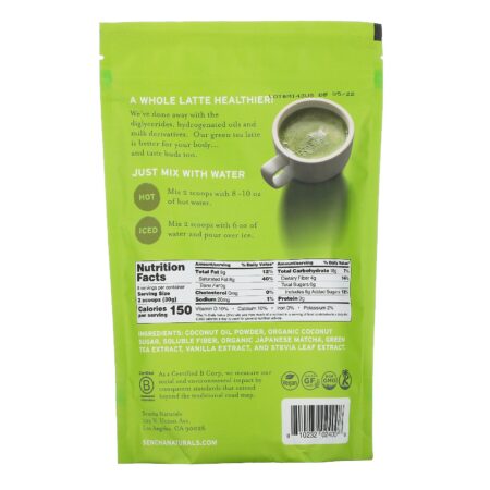 Sencha Naturals, Vegan Matcha Latte, Original, 8.5 oz (240 g) - Image 2