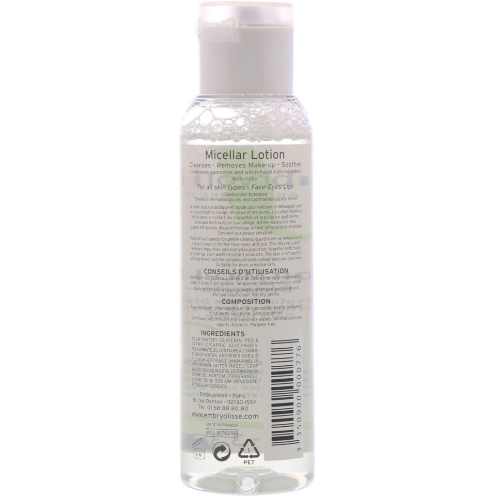 Embryolisse, Loção Micelar, 3,38 fl oz (100 ml) - Imagem 2