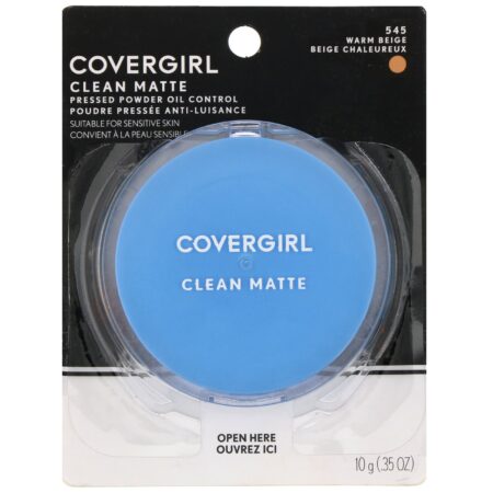 Covergirl, Clean Matte, Pó compacto, 545 Bege quente, 10 g - Image 2