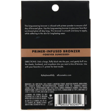 E.L.F., Bronzer com Infusão de Primer, Forever Sunkissed, 10 g (0,35 oz) - Image 3