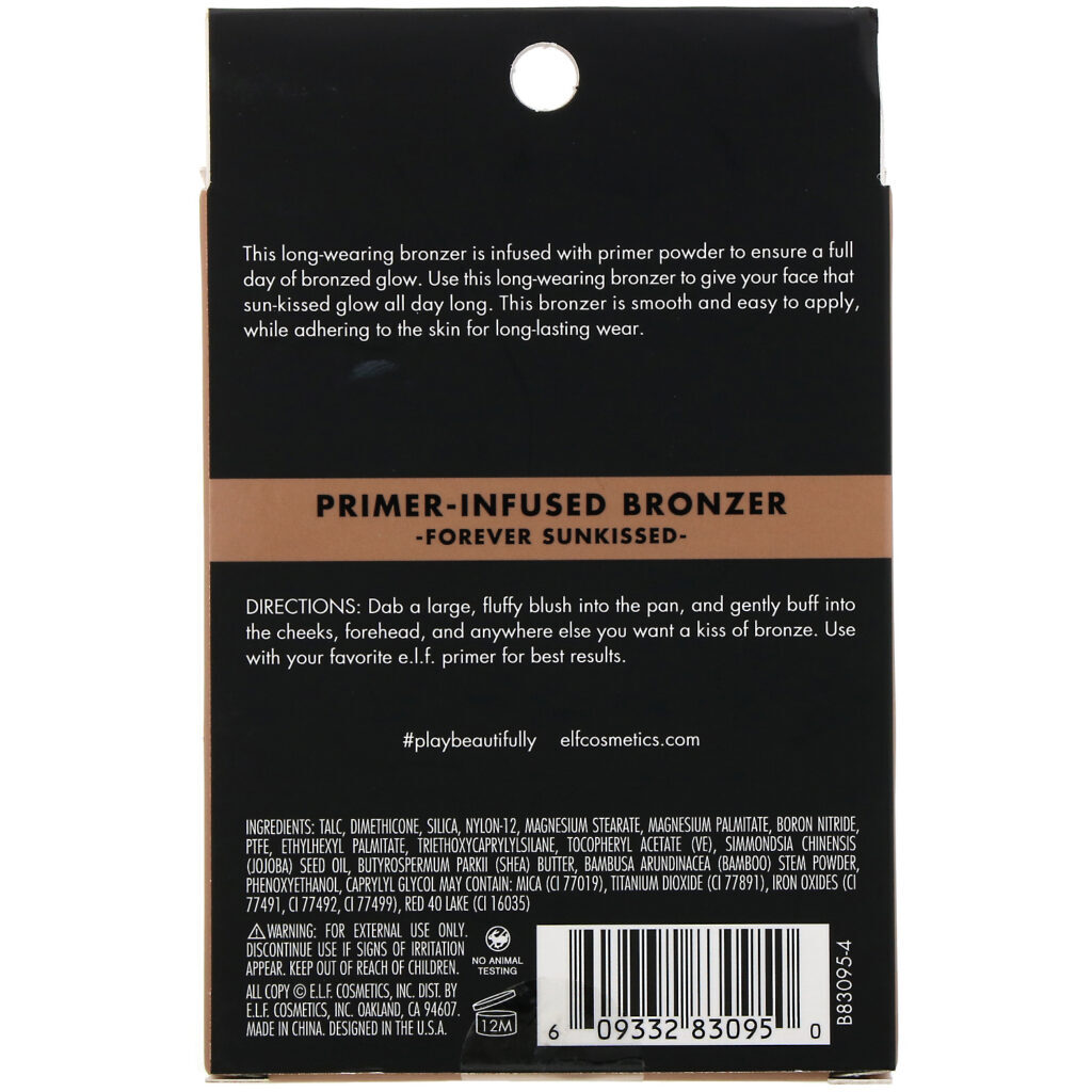E.L.F., Bronzer com Infusão de Primer, Forever Sunkissed, 10 g (0,35 oz) - Imagem 3