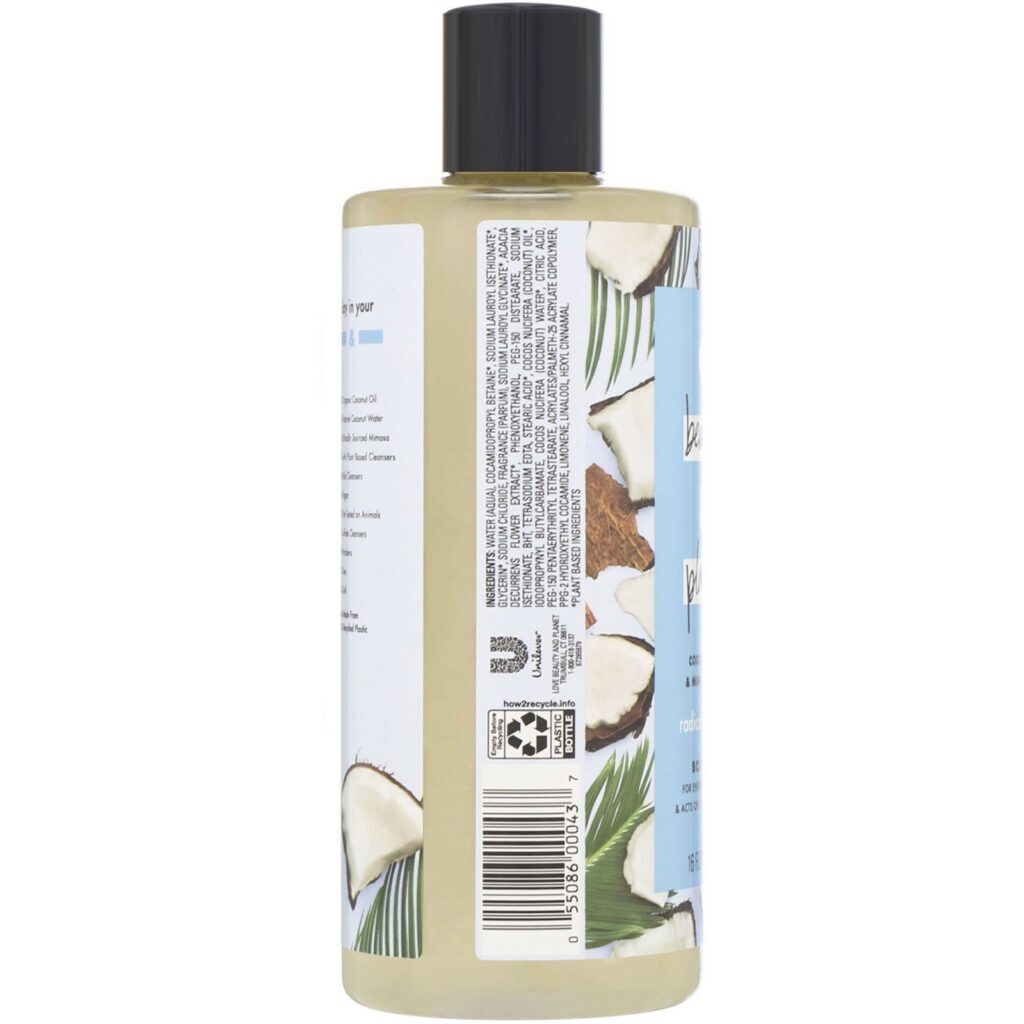 Love Beauty and Planet, Sabonete líquido refrescante radical, água de coco e flor de mimosa, 473 ml - Imagem 2