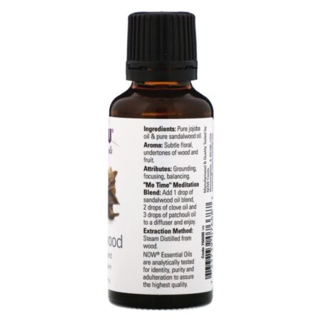Now Foods, Óleos essenciais, Sândalo, 1 fl oz (30 ml) - Imagem 2