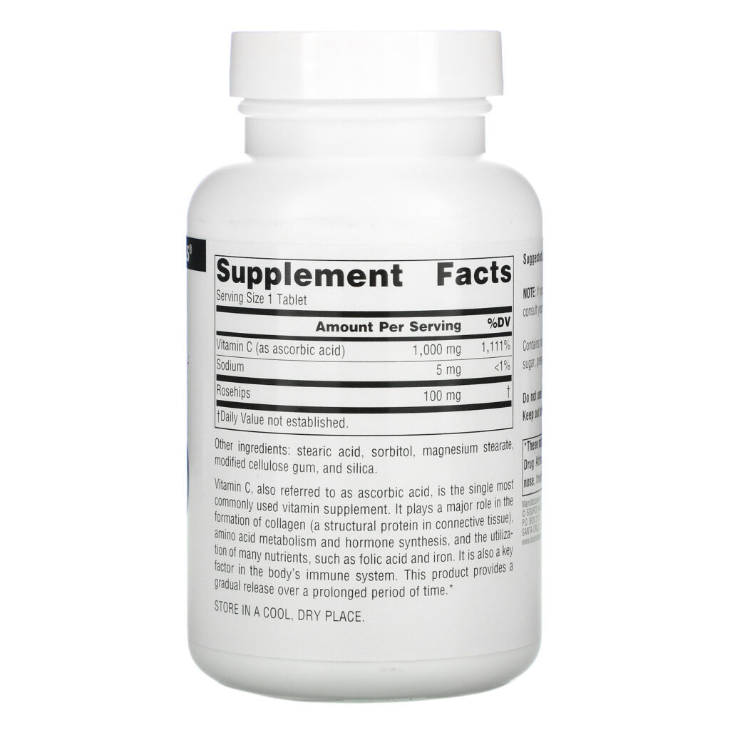 Source Naturals, C-1000, 100 tabletes - Imagem 2