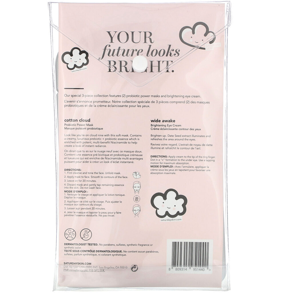 Saturday Skin, Your Future Looks Bright, Conjunto com 3 Unidades - Imagem 3
