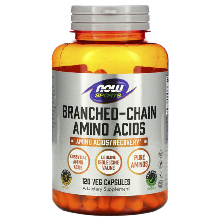 Now Foods, Esportes, Aminoácidos de Cadeira Ramificada, 120 Cápsulas