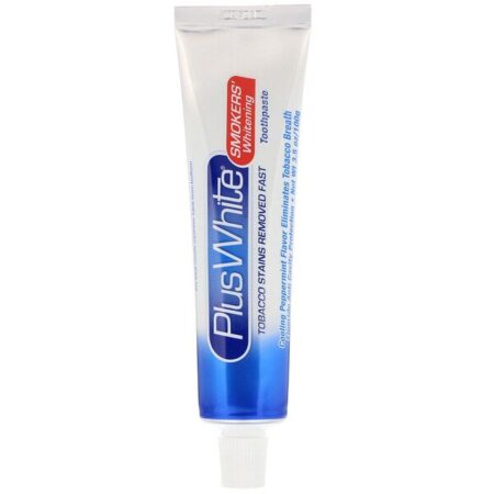 Plus White, The Smokers' Whitening Toothpaste, Cool Peppermint Flavor, 3.5 oz (100 g)