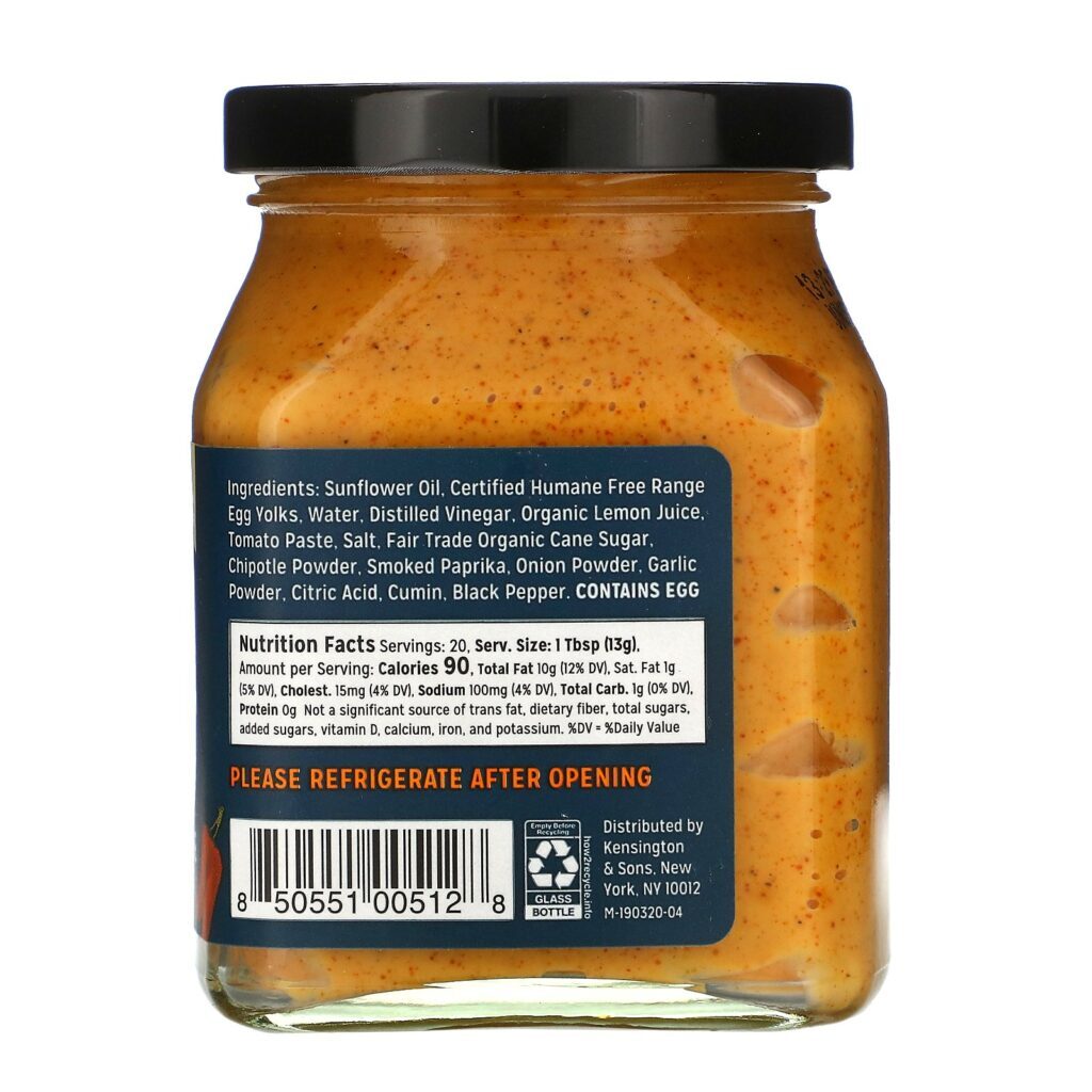 Sir Kensington's, Maionese, Chipotle, 295 ml (10 fl oz) - Imagem 2