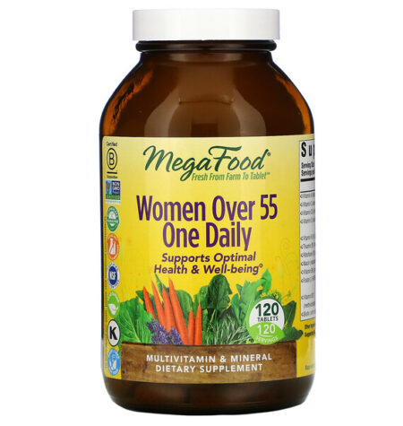 MegaFood, Multivitamínico para Mulheres Acima de 55 Anos One Daily, 120 Comprimidos