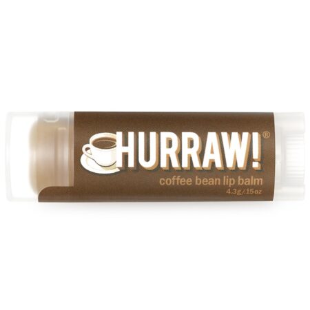 Hurraw! Balm, Bálsamo para Lábios, Grão de Café, 0,15 oz (4,3 g)