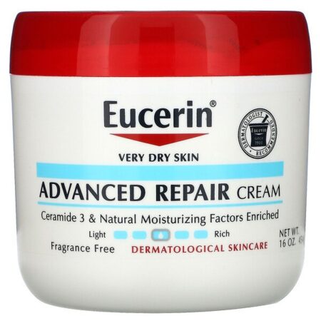 Eucerin, Creme de Reparo Avançado, Sem Perfume, 454 g (16 oz)