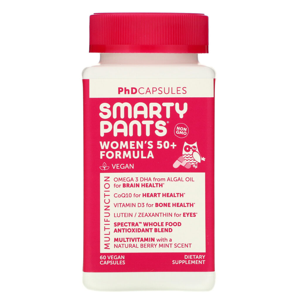 SmartyPants, Women's 50+ Formula, 60 Vegan Capsules - Imagem 3
