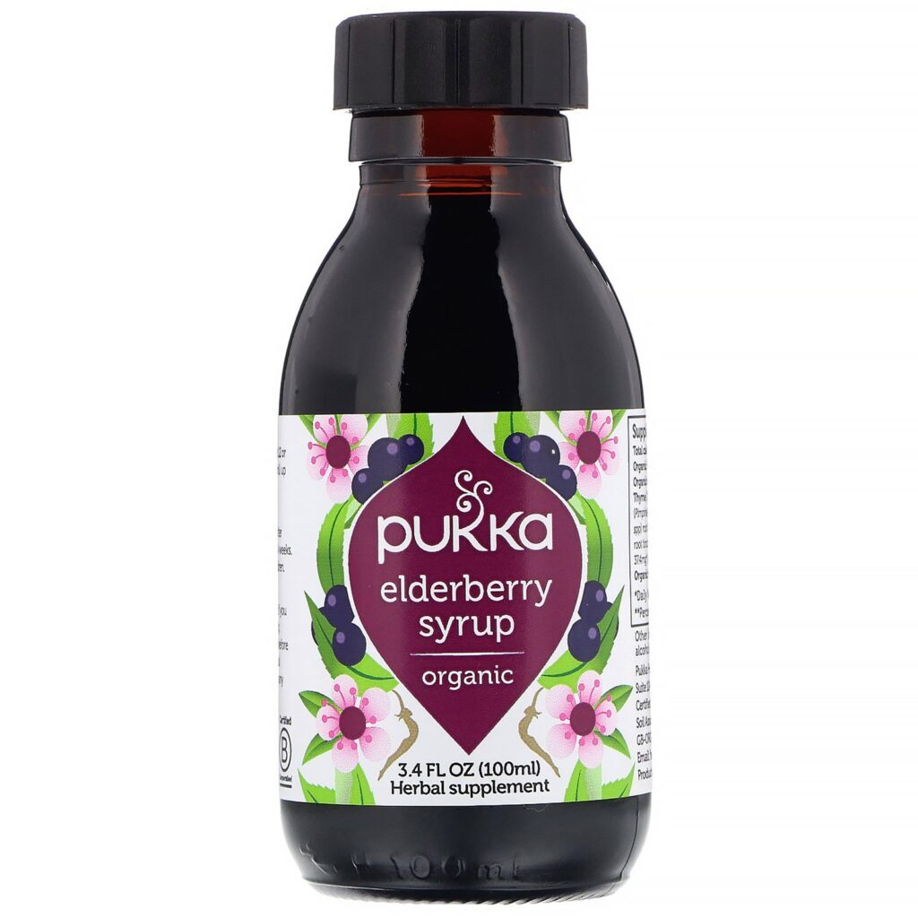 Pukka Herbs, Organic Elderberry Syrup, 3.4 fl oz (100 ml) - Imagem 3