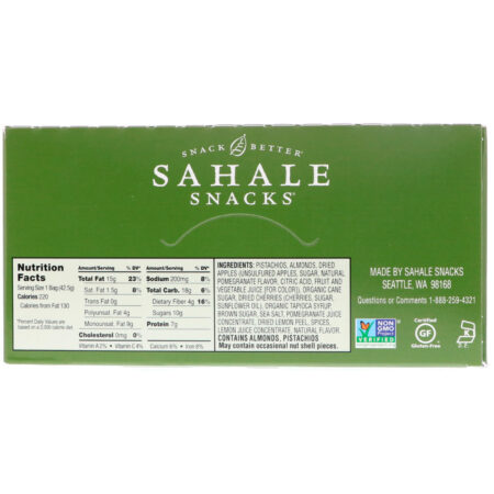 Sahale Snacks, Glazed Mix, Pomegranate Pistachios, 9 Packs, 1.5 oz (42.5 g) Each - Image 3