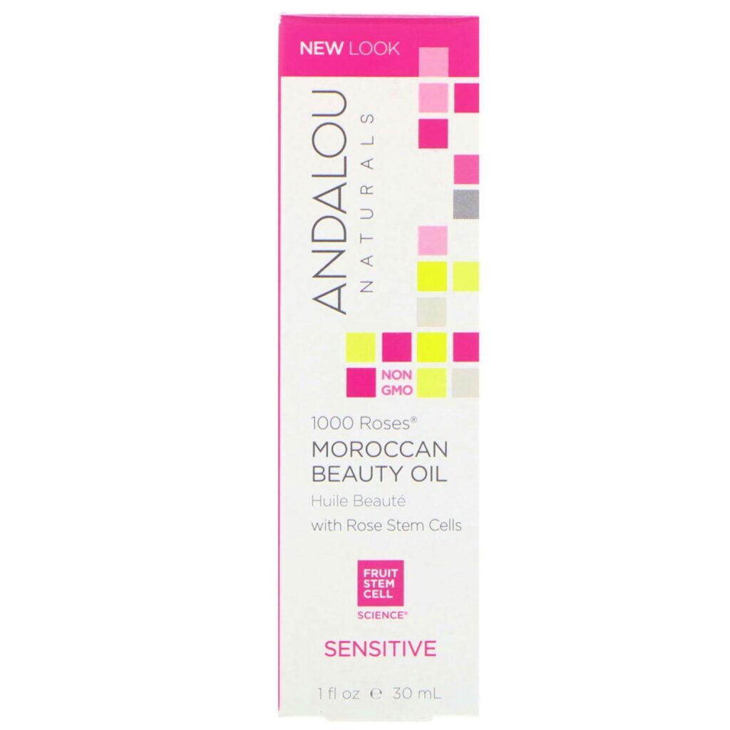 Andalou Naturals, 1000 Roses, Óleo de Beleza Marroquino, Sensível, 1 fl oz (30 ml) - Imagem 2