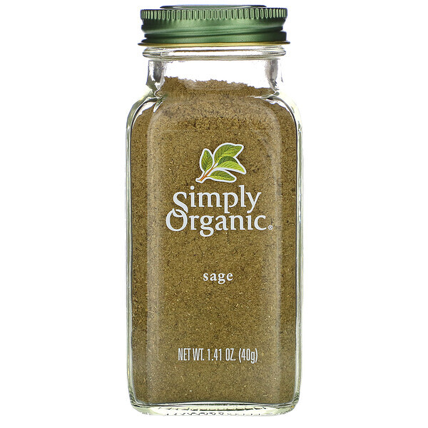 Simply Organic, Sálvia, 1.41 oz (40 g)