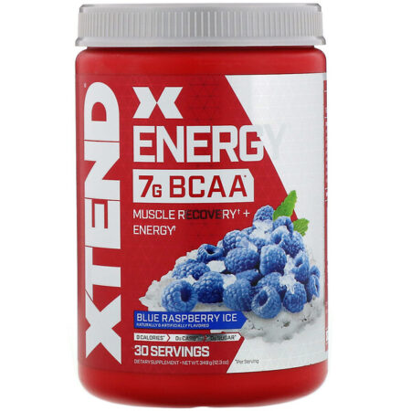 Xtend, Energy, 7 g de BCAA, Framboesa Azul Congelante, 348 g (12,3 oz)