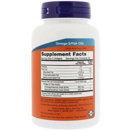 Now Foods, Ômega-3 Mini Géis, 180 Softgels - Imagem 2