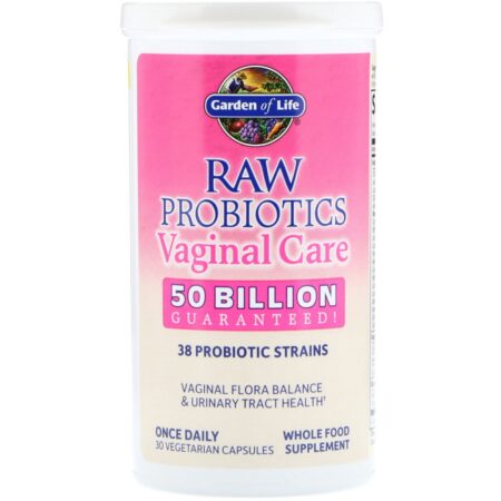 Garden of Life, Raw Probiotics, Vaginal Care, 30 Cápsulas Vegetais - Image 3