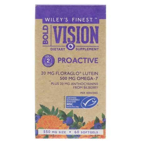 Wiley's Finest, Bold Vision, Proactive, 60 Softgels