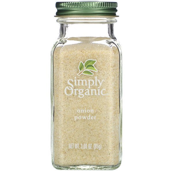 Simply Organic, Cebola em pó, 3,0 oz (85 g)