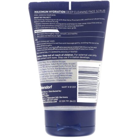 Nivea, Esfoliação Facial e Limpeza Profunda, para Homens, Original, 4.4 oz (125 g) - Image 2