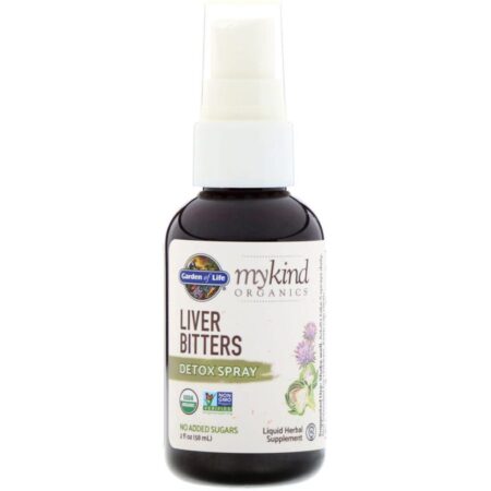 Garden of Life, Orgânicos MyKind, Spray Detox Amargo para o Fígado, 2 fl oz (58 ml) - Imagem 3