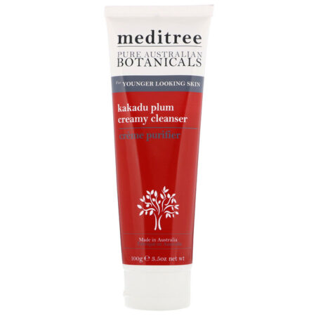 Meditree, Produtos Botânicos Puros da Austrália, Creme de Limpeza de Ameixa-de-Kakadu, Para uma Pele com Aparência Mais Jovem, 100 g (3,5 oz)