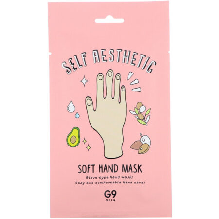 G9skin, Self Aesthetic, Máscara Macia para Mãos, 5 Máscaras, 10 ml (0,33 fl oz)