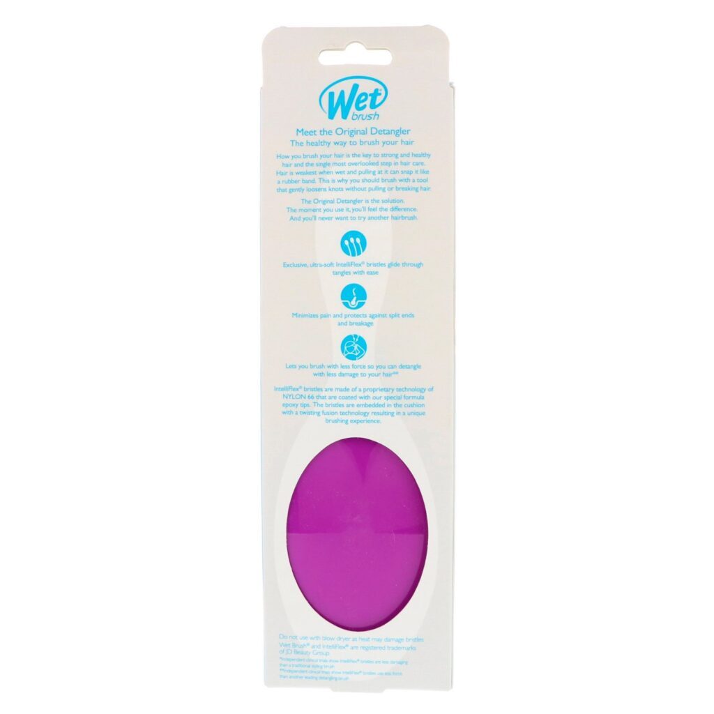 Wet Brush, Escova Original Detangler, Purple, 1 Escova - Imagem 3