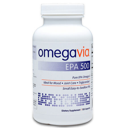 OmegaVia, EPA 500, Ômega-3 EPA Pura, 120 Cápsulas