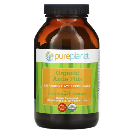 Pure Planet, Amla Plus, 500 mg, 500 Comprimidos