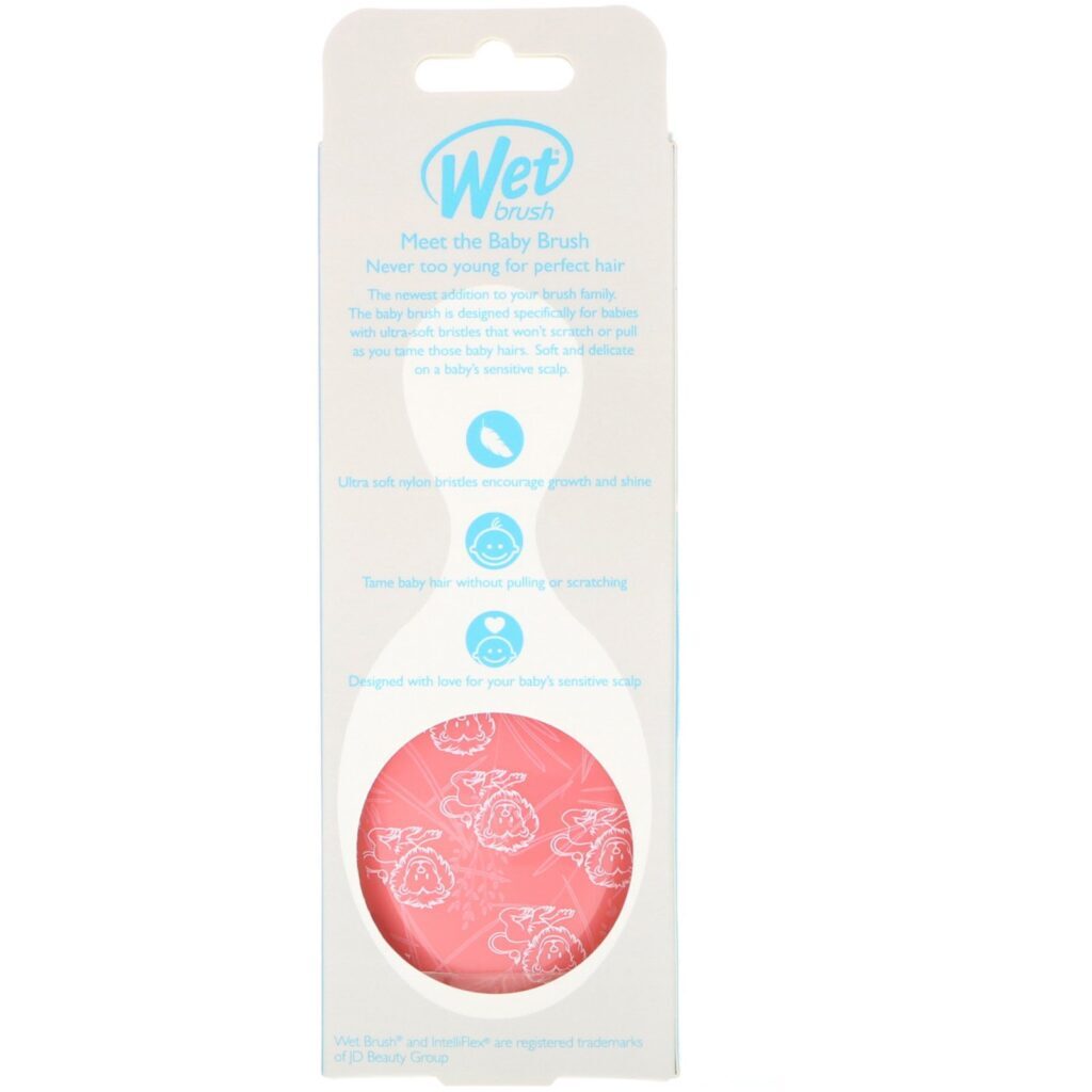 Wet Brush, Escova para Bebê, Desembaraço, Leão, 1 Escova - Imagem 3