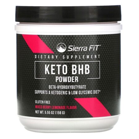 Sierra Fit, BHB Cetogênico em Pó, Beta-Hidroxibutirato, Limonada com Frutos Silvestres, 158 g (5,55 oz)