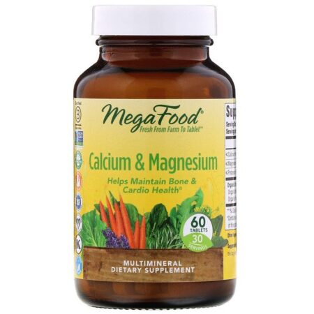 MegaFood, Calcium & Magnesium, 60 Tablets