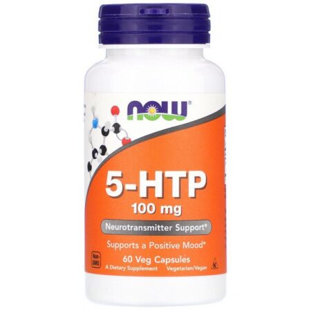 Now Foods, 5-HTP, 100 mg, 60 Cápsulas Vegetais