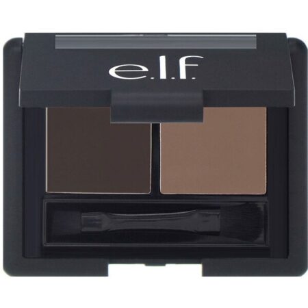 E.L.F., Conjunto para Sobrancelhas, Gel - Pó, Médio, Gel com 0,05 oz (1,4 g) - Pó com 0,08 oz (2,3 g)