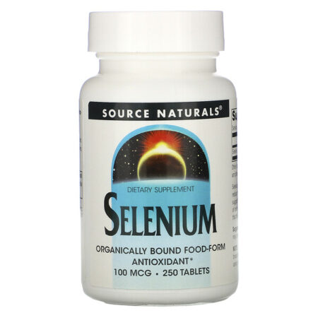 Source Naturals, Selênio, 100 mcg, 250 tabletes