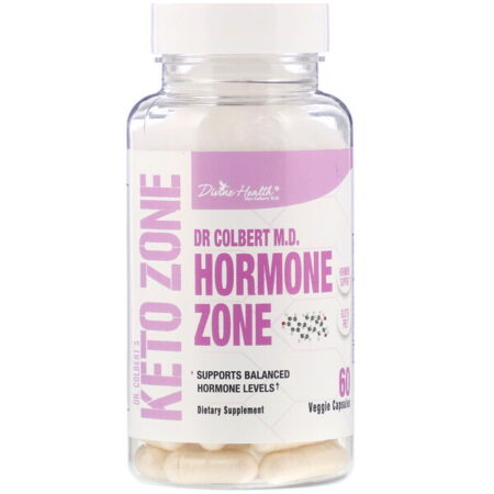 Divine Health, Dr. Colbert's Keto Zone, Hormone Zone, 60 Veggie Capsules