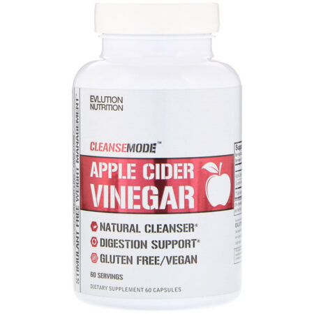 EVLution Nutrition, Vinagre de Sidra de Maçã, 60 Cápsulas