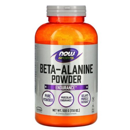 Now Foods, Esportes, Beta-Alanina, Pó Puro, 500 g (17,6 oz)