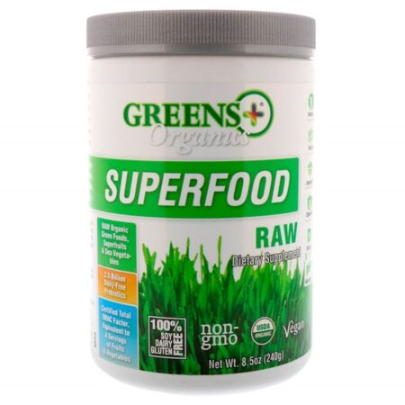 Greens Plus, Superalimento Orgânico, Cru, 240 g