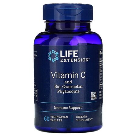 Life Extension, Vitamina C e Fitossomo de Bioquercetina, 60 Comprimidos Vegetarianos