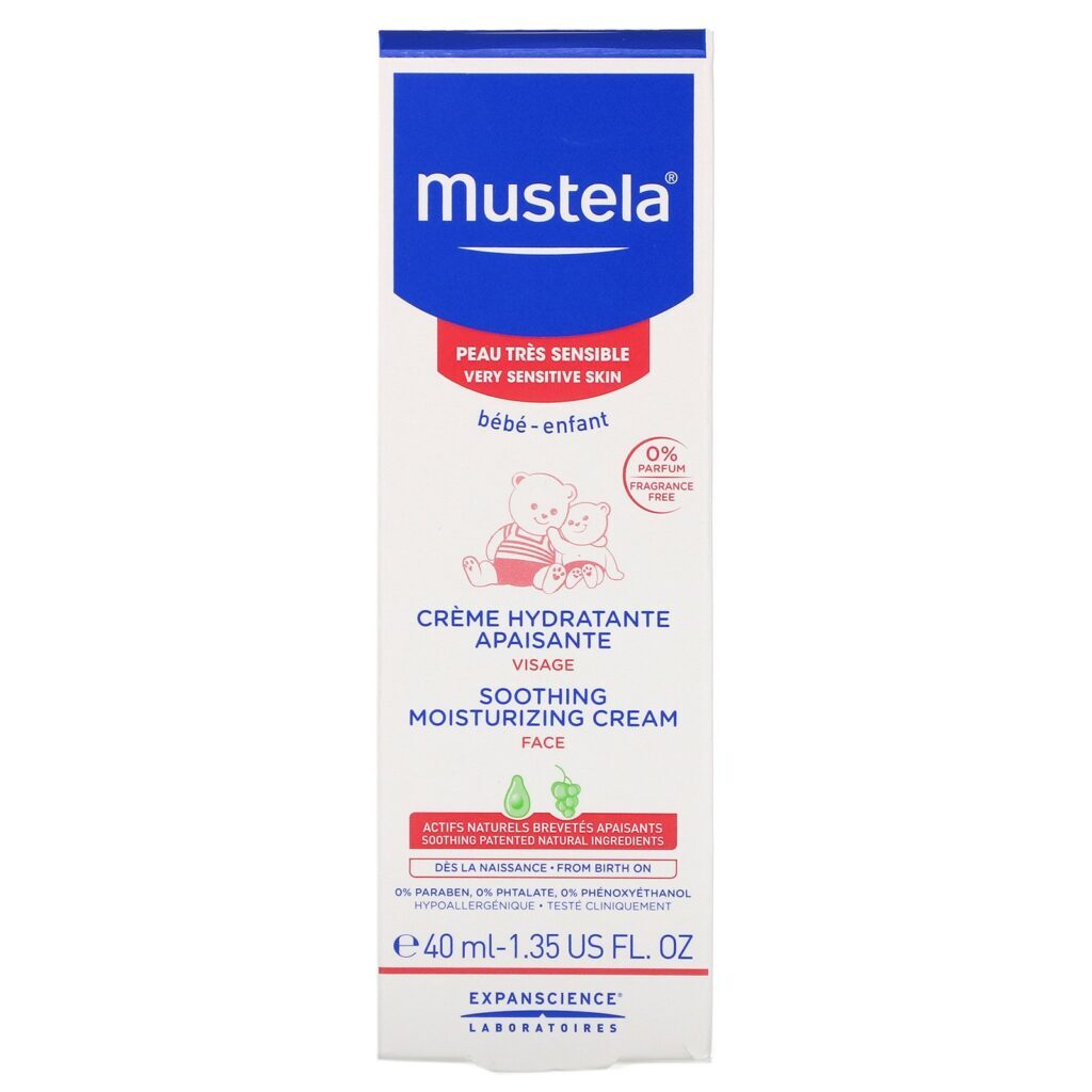 Mustela, Baby, Soothing Moisturizing Face Cream, 1.35 fl oz (40 ml) - Imagem 2
