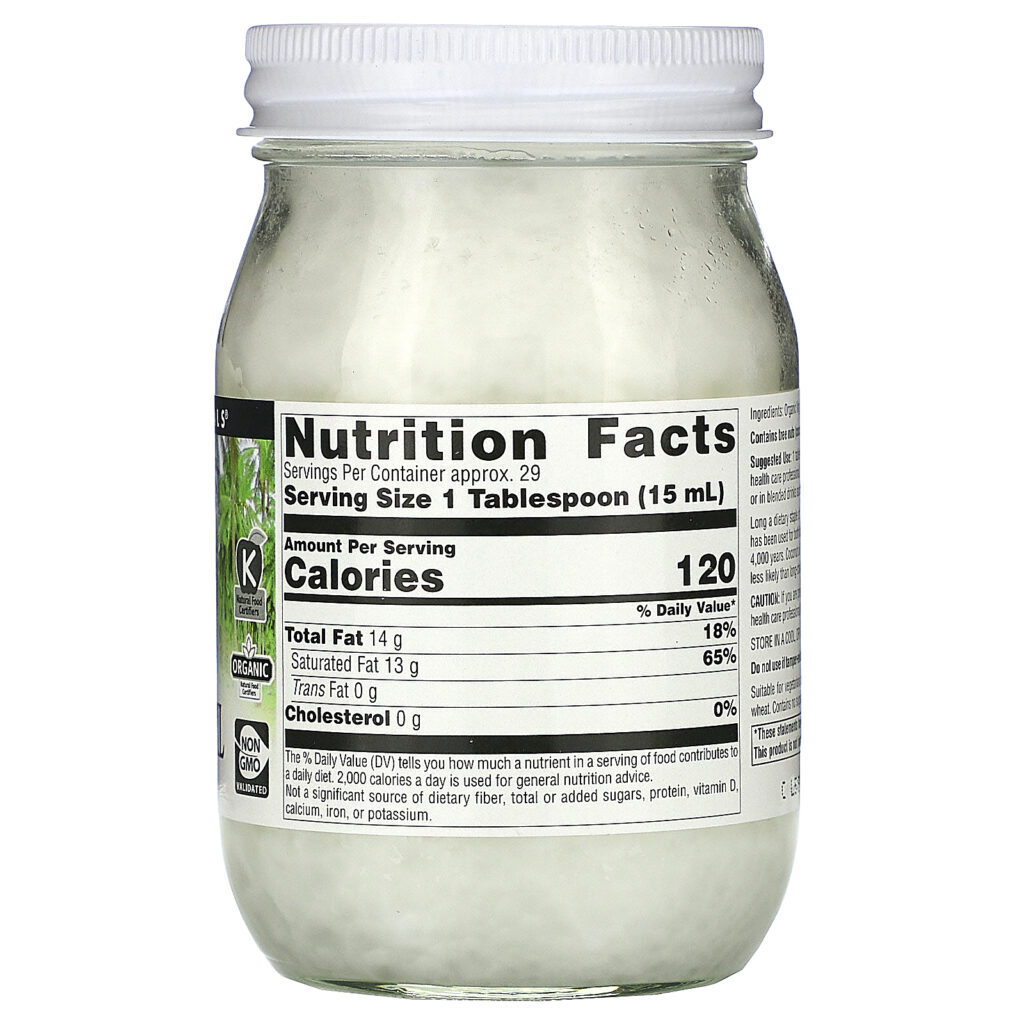 Source Naturals, Óleo de Coco Virgem 100% Orgânico, frasco de 15 oz (443 ml) - Imagem 2