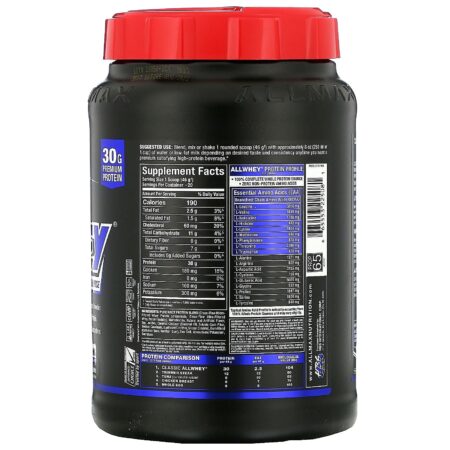 ALLMAX Nutrition, AllWhey Classic, 100% Whey Protein, Baunilha Francesa, 2 lbs (907 g) - Image 2